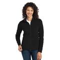 Port Authority L223 Women's Microfleece Jacket in Black size Small