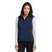 Port Authority L325 Women's Core Soft Shell Vest in Dress Blue Navy size 3XL | Fleece