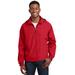 Sport-Tek JST73 Hooded Raglan Jacket in True Red size 4XL | Polyester