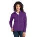 Port Authority L223 Women's Microfleece Jacket in Amythyst Purple size XS | Polyester