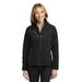 Port Authority L324 Women's Welded Soft Shell Jacket in Black size Medium | Fleece