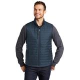 Port Authority J851 Packable Puffy Vest in Regatta Blue/River Blue size Medium | Polyester