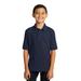 Port & Company KP55Y Youth Core Blend Jersey Knit Polo Shirt in Deep Navy Blue size Small | Cotton/Polyester