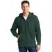 Sport-Tek F282 Super Heavyweight Full-Zip Hooded Sweatshirt in Dark Green size Small | Polyester