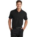 Port Authority K572 Dry Zone Grid Polo Shirt in Black size 3XL | Polyester