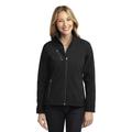 Port Authority L324 Women's Welded Soft Shell Jacket in Black size Large | Fleece