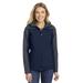 Port Authority L335 Women's Hooded Core Soft Shell Jacket in Dress Blue Navy Blue/Battleship Grey size 2XL | Fleece