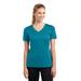 Sport-Tek LST353 Women's PosiCharge Competitor V-Neck Top in Tropic Blue size 2XL | Polyester