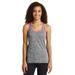 Sport-Tek LST396 Women's PosiCharge Electric Heather Racerback Tank Top in Black Electric/Neon Pink size XS | Polyester