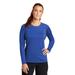 Sport-Tek LST470LS Athletic Women's Long Sleeve Rashguard Top in True Royal Blue size Small | Polyester/Spandex Blend