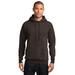 Port & Company PC78H Core Fleece Pullover Hooded Sweatshirt in Dark Chocolate Brown size Small | Cotton/Polyester Blend