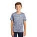 Sport-Tek YST390 Youth PosiCharge Electric Heather Top in True Navy Blue size Large | Polyester