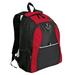 Port Authority BG1020 Contrast Honeycomb Backpack in Red/Black size OSFA | Canvas