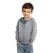 Port & Company CAR78TZH Toddler Core Fleece Full-Zip Hooded Sweatshirt in Heather size 3 | Cotton/Polyester Blend