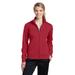 Sport-Tek LST241 Women's Sport-Wick Fleece Full-Zip Jacket in Deep Red size 3XL