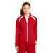 Sport-Tek LST90 Women's Tricot Track Jacket in True Red/White size 3XL | Polyester