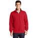 Sport-Tek ST253 1/4-Zip Sweatshirt in True Red size Large | Cotton/Polyester Blend