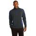 Sport-Tek ST851 Sport-Wick Stretch 1/2-Zip Colorblock Pullover T-Shirt in Charcoal Gray/True Royal Blue size Medium | Polyester/Spandex Blend