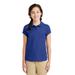 Port Authority YG503 Girls Silk Touch Peter Pan Collar Polo Shirt in Royal Blue size XL | Polyester Blend