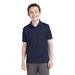 Sport-Tek YST640 Youth PosiCharge RacerMesh Polo Shirt in True Navy Blue size XL | Polyester