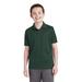 Sport-Tek YST640 Youth PosiCharge RacerMesh Polo Shirt in Dark Forest Green size Small | Polyester