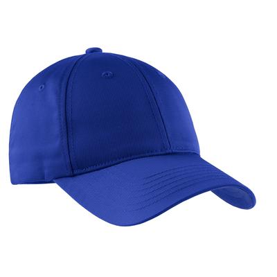 Sport-Tek YSTC10 Youth Dry Zone Nylon Cap in True Royal Blue size OSFA | Cotton/Nylon Blend