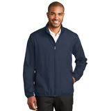 Port Authority J344 Zephyr Full-Zip Jacket in Dress Blue Navy size Large | Polyester