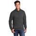 Port & Company PC78Q Core Fleece 1/4-Zip Pullover Sweatshirt in Dark Heather Grey size 4XL | Cotton Polyester