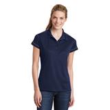 Sport-Tek LST659 Women's Contrast Stitch Micropique Sport-Wick Polo Shirt in True Navy Blue size Medium | Polyester