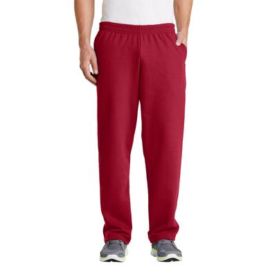 Port & Company PC78P Core Fleece Sweatpant with Pockets in Red size Small | Cotton/Polyester Blend