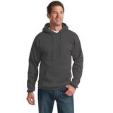 Port & Company PC90HT Tall Essential Fleece Pullover Hooded Sweatshirt in Charcoal size Large/Tall
