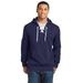 Sport-Tek ST271 Lace Up Pullover Hooded Sweatshirt in True Navy Blue size 2XL | Polyester Blend