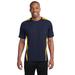 Sport-Tek ST351 Colorblock PosiCharge Competitor Top in True Navy Blue/Gold size XL | Polyester