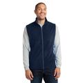 Port Authority F226 Microfleece Vest in True Navy Blue size Large | Polyester