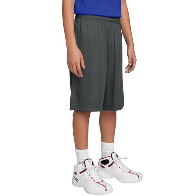 Sport-Tek YST355 Youth PosiCharge Competitor Short in Iron Grey size XL | Polyester