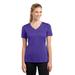 Sport-Tek LST353 Women's PosiCharge Competitor V-Neck Top in Purple size Large | Polyester