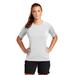 Sport-Tek LST470 Athletic Women's Rashguard Top in White size Medium | Polyester/Spandex Blend