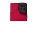 Port Authority TB850 Fleece & Poly Travel Blanket in Rich Red/Black size OSFA | Polyester