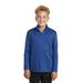 Sport-Tek YST357 Youth PosiCharge Competitor 1/4-Zip Pullover T-Shirt in True Royal Blue size Small | Polyester