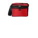 Port Authority BG512 6-Can Cube Cooler in Red/Black size OSFA | Polyester Blend