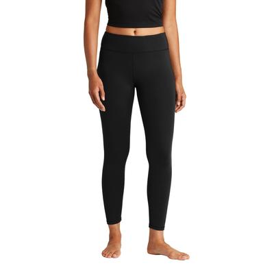 Sport-Tek LPST890 Women's 7/8 Legging in Black size Small | Polyester/Spandex Blend