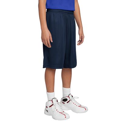 Sport-Tek YST355 Youth PosiCharge Competitor Short in True Navy Blue size Large | Polyester