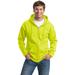 Port & Company PC90ZHT Tall Essential Fleece Full-Zip Hooded Sweatshirt in Safety Green size XL/Tall