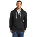 Sport-Tek ST271 Lace Up Pullover Hooded Sweatshirt in Black size 4XL | Polyester Blend