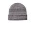 Port Authority C939 Knit Cuff Beanie Hat in Grey Heather size OSFA | Polyester Blend