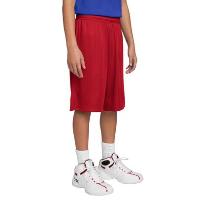 Sport-Tek YST355 Youth PosiCharge Competitor Short in True Red size XS | Polyester