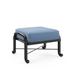 Outdoor Deluxe Ottoman Cushion - Carmona Tile Cobalt, Large - Frontgate