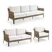 Seton Seating Replacement Cushions - Lounge Chair, Pattern, Paloma Medallion Indigo Lounge Chair, Standard - Frontgate