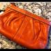 Coach Bags | Leather Coach Clutch | Color: Orange | Size: Os