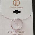 Giani Bernini Jewelry | Giani Bernini Sterling Silver Rhin Circle Pendant | Color: Silver | Size: 18"
